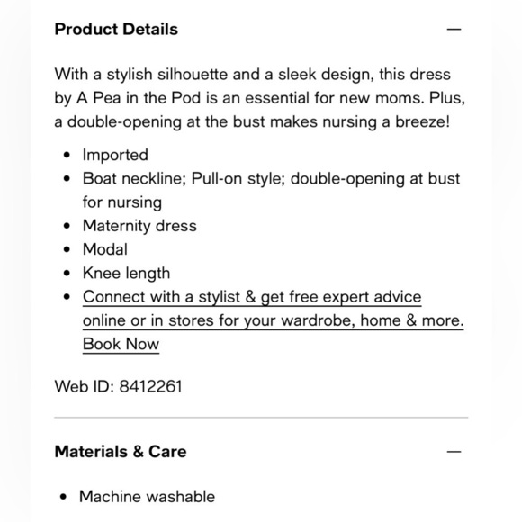 A Pea in the Pod Grey Tiered Textured Stretch Maternity Nursing Dress Size Small - Picture 8 of 8